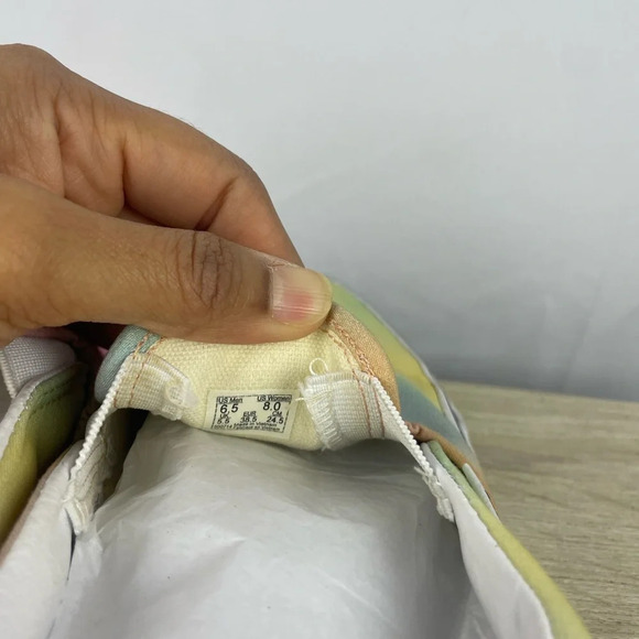 Vans Slip On Low Top Pastel Multicolor Skate Sneakers Women's 8 - Picture 5 of 7